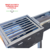 Accessorio bbqpc46 porta carbone inox laterale